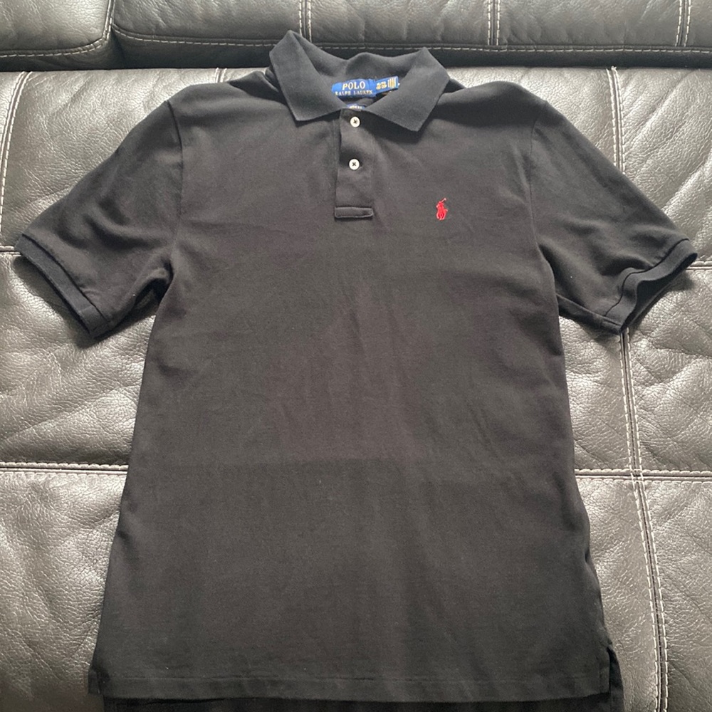 Boys Ralph Lauren Black Polo Shirt